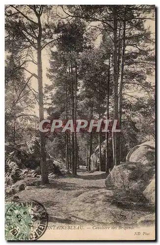 foret de Fontainebleau Ansichtskarte AK Cavaliere des BRigands