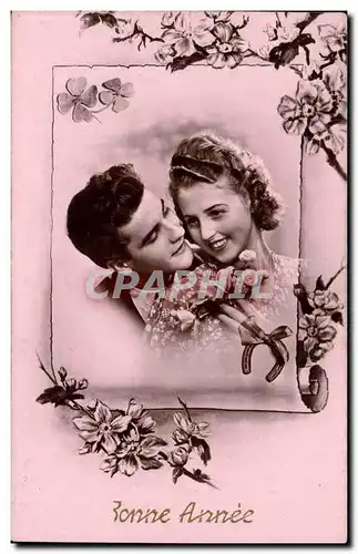 Cartes postales Fantaisie Bonne annee couple