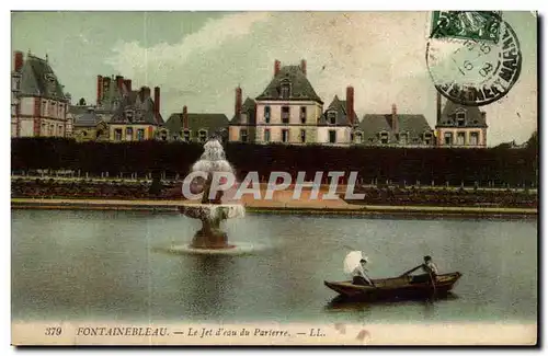 Fontainebleau Cartes postales Le jet d&#39aeu du parterre