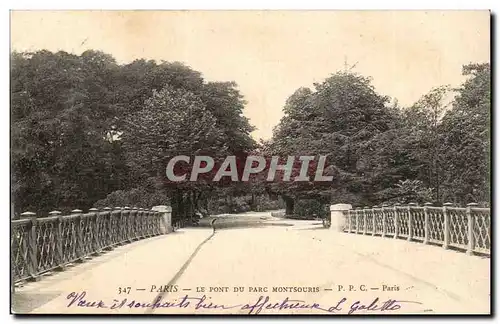 Paris Cartes postales Le pont du parc Montsouris