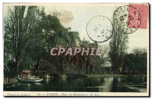 Paris Cartes postales Parc Montsouris Le lac