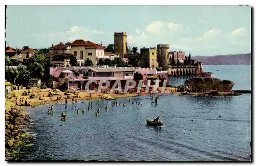 La Napoule Cartes postales moderne La plage et le chaetau