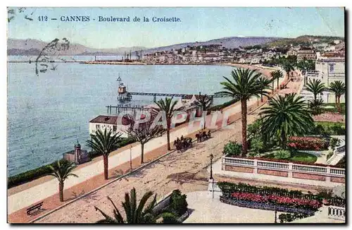 Cannes Cartes postales Boulevard de la CRoisette