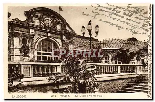 Vichy Cartes postales Le casino vu de cote