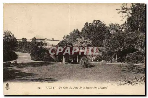 Vichy Ansichtskarte AK Un coin du parc de la sources des CElestins