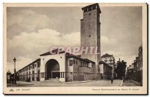 Vichy Cartes postales Nouvel etablissement des bains 2eme classe