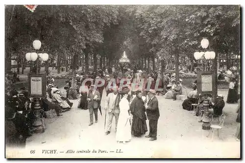 Vichy Cartes postales Alle centrale du parc