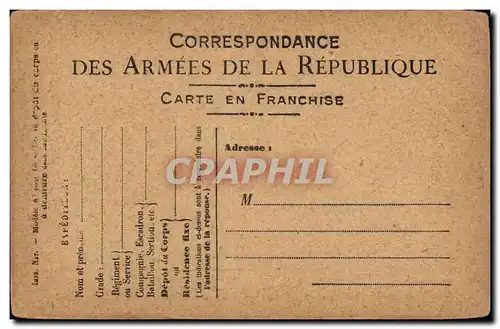 Carte de correspondance Neuve (militaria)