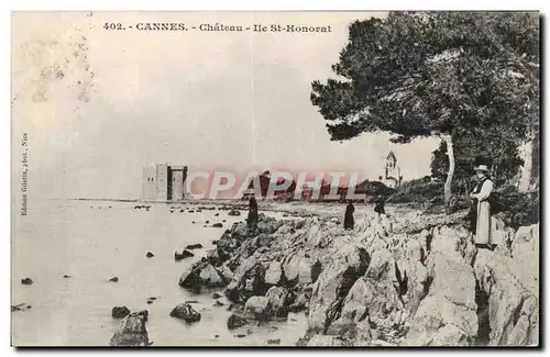 Cannes Ansichtskarte AK Chaetau Ile St Honorat