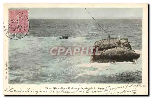 Biarritz Ansichtskarte AK Rochers pres celui de la Vierge