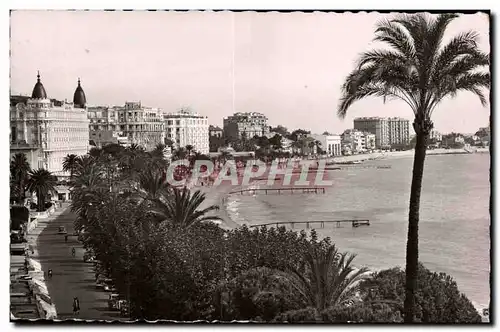 Cannes Moderne Karte Vue generale de la cRoisette et les grands hotels