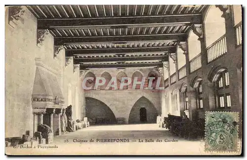 Chateau de Pierrefonds Ansichtskarte AK La salle des gardes