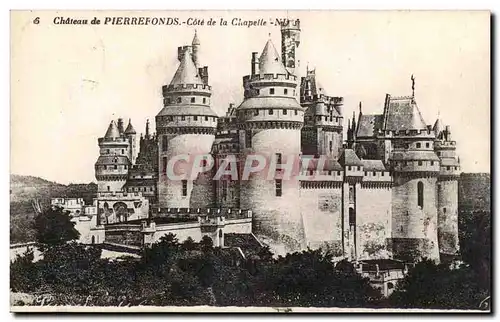 Chateau de Pierrefonds Ansichtskarte AK Cote de la chapelle