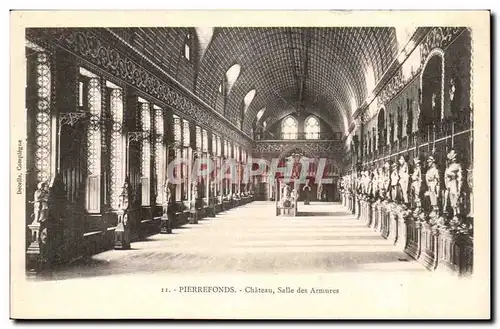 Chateau de Pierrefonds Cartes postales SAlle d&#39armure