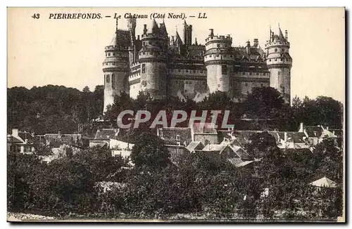 Chateau de Pierrefonds Cartes postales le chateau (cote Nord)