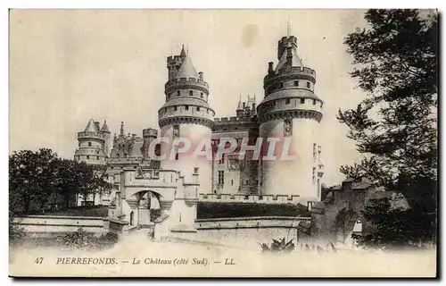 Chateau de Pierrefonds Cartes postales Le chateau (cote Sud)