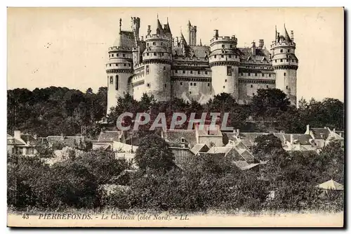 Chateau de Pierrefonds Cartes postales Le chateau (cote Nord)