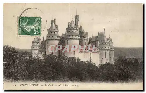 Chateau de Pierrefonds Cartes postales Le chateau (cote Sud)