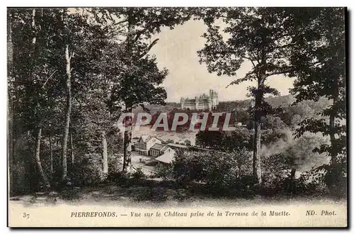 Chateau de Pierrefonds Cartes postales Vue sur le chateau prise de la terrasse de la Muette