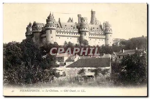 Chateau de Pierrefonds Ansichtskarte AK Cote Ouest