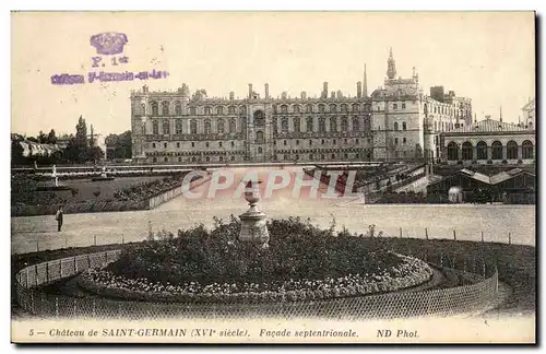 chateau de Saint Germain Cartes postales Facade septentrionale