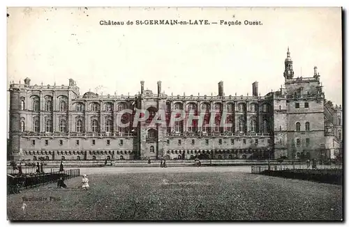 chateau de Saint Germain Ansichtskarte AK Facade Ouest