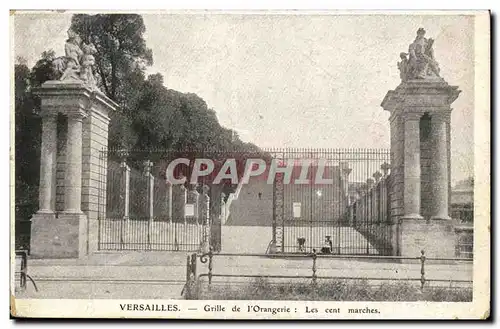 Versailles Ansichtskarte AK GRille de l&#39orangerie Les cent marches