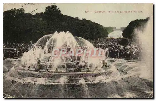 Versailles Cartes postales Bassin de Latone et tapis vert