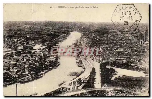 Rouen Ansichtskarte AK Vue generale vers la Seine