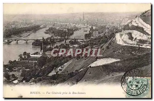 Rouen Cartes postales Vue generale prise de Bon SEcours