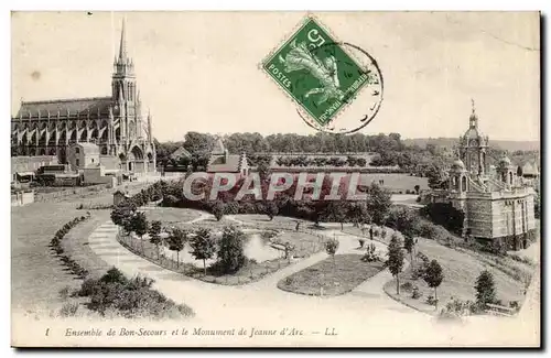 Ansichtskarte AK Ensemble de Bon Secours et le monument de Jeanne d&#39arc