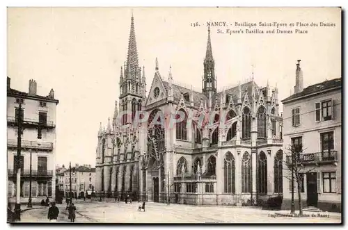 Nancy Cartes postales Basilique Saint Pierre et place des Dames