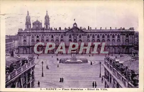 Nancy Cartes postales Place Stanislas Hotel de ville