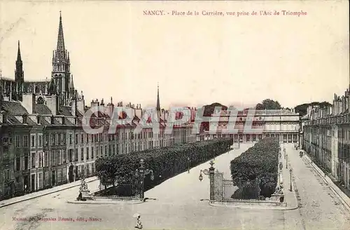 Nancy Cartes postales Place de la carriere vue prise de l&#39arc de triomphe