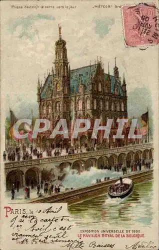 Paris Ansichtskarte AK Exposition universelle de 1900 La pavillon royal de la Belgique