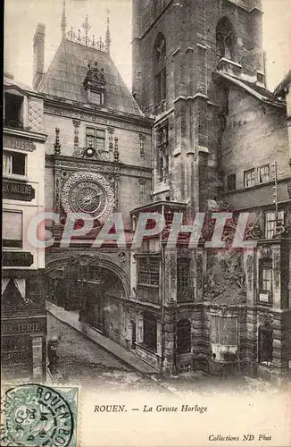 Rouen Cartes postales La grosse horloge