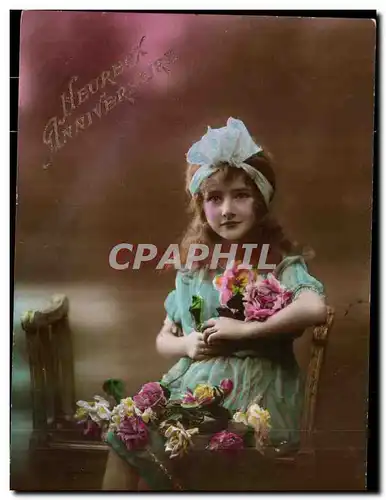 Cartes postales Fantaisie Enfant Heureux anniversaire