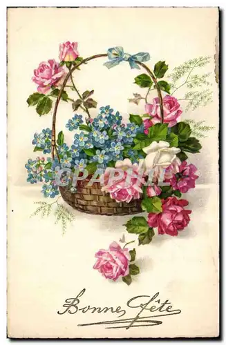 Cartes postales Fantaisie Fleurs