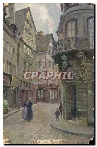 Rouen Ansichtskarte AK Rue de la Vicomte