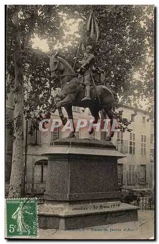 Nancy Cartes postales statue de Jeanne d&#39arc