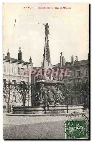 Nancy Cartes postales Fontaine de la place d&#39alliance