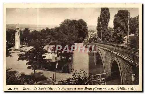 Laon Ansichtskarte AK Le funiculaire et le monument aux morts (Gaumont Abella)