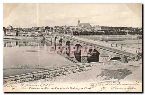 Ansichtskarte AK Panorama de Blois Vue prise du faubourg de Vienne