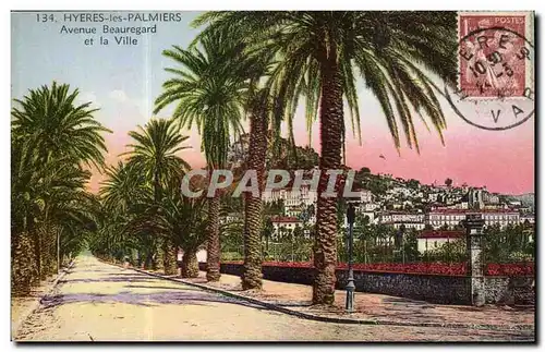 Hyeres les Palmiers Ansichtskarte AK Avenue Beauregard et la ville