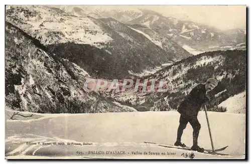 Cartes postales Ballon d&#39Alsace Vallee de Sewen en hiver