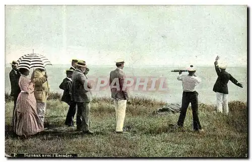 Ansichtskarte AK Signaux avec l&#39escadre Marins