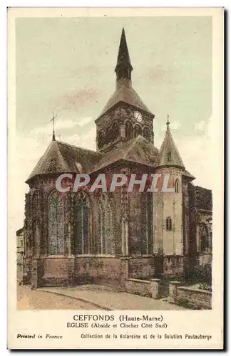Ceffonds Ansichtskarte AK Eglise (abside et clocher Cote Sud)