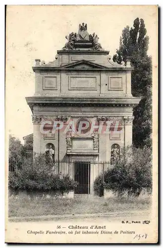 chateau d&#39Anet Cartes postales Chapelle funeraire ou fut inhumee Diane de Poitiers