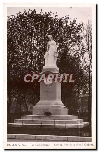 Amiens Ansichtskarte AK Statue dediee a Rene Goblet