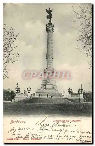 Bordeaux Cartes postales Monument des Girondins